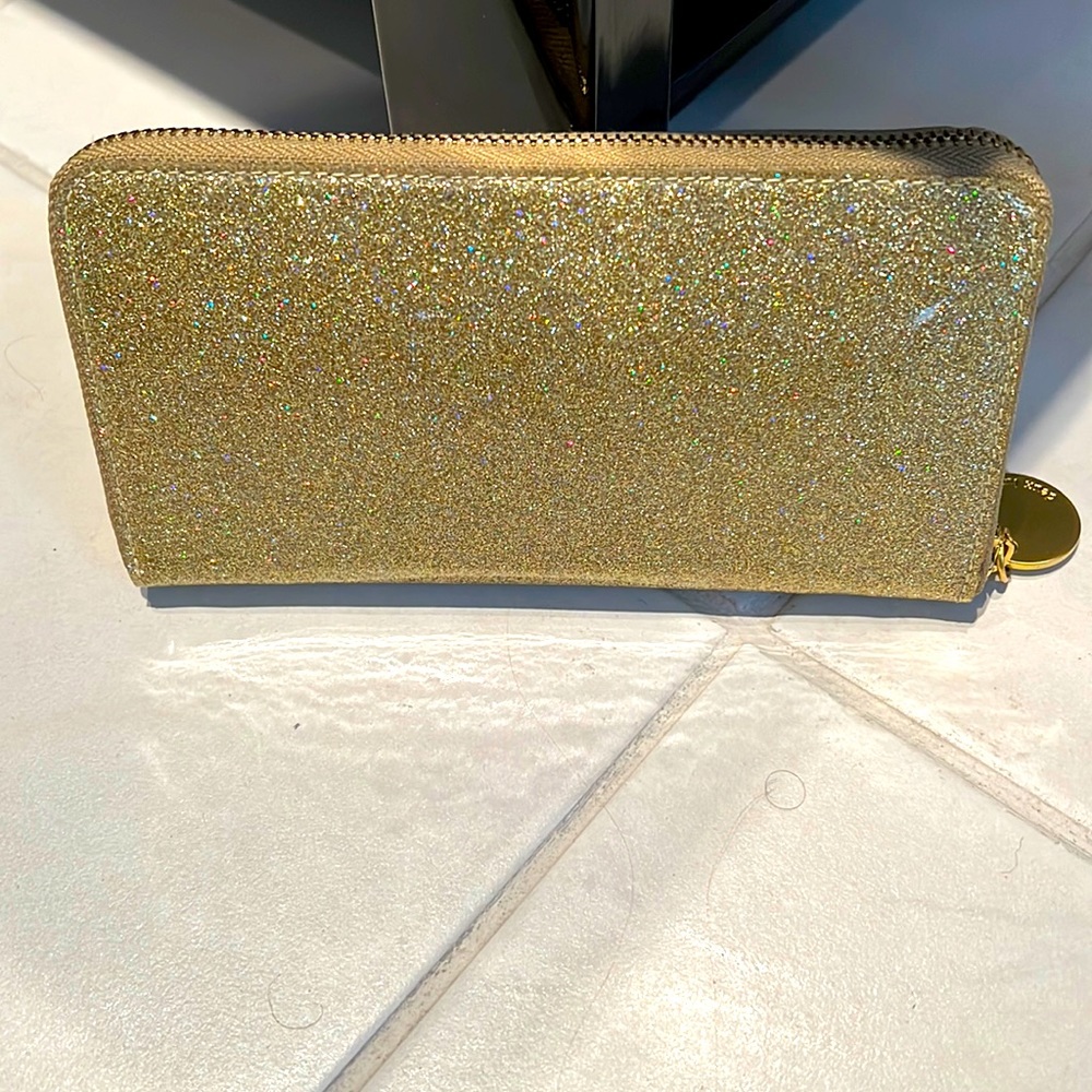 NEW Deux Lux Gold Glitter Wallet